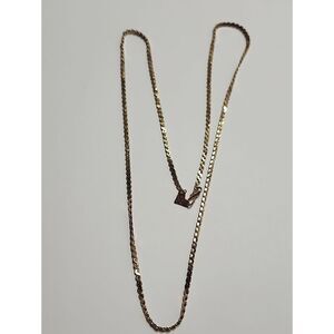 Gold-Tone Women's Chain Necklace H-A Vendome 24" Length